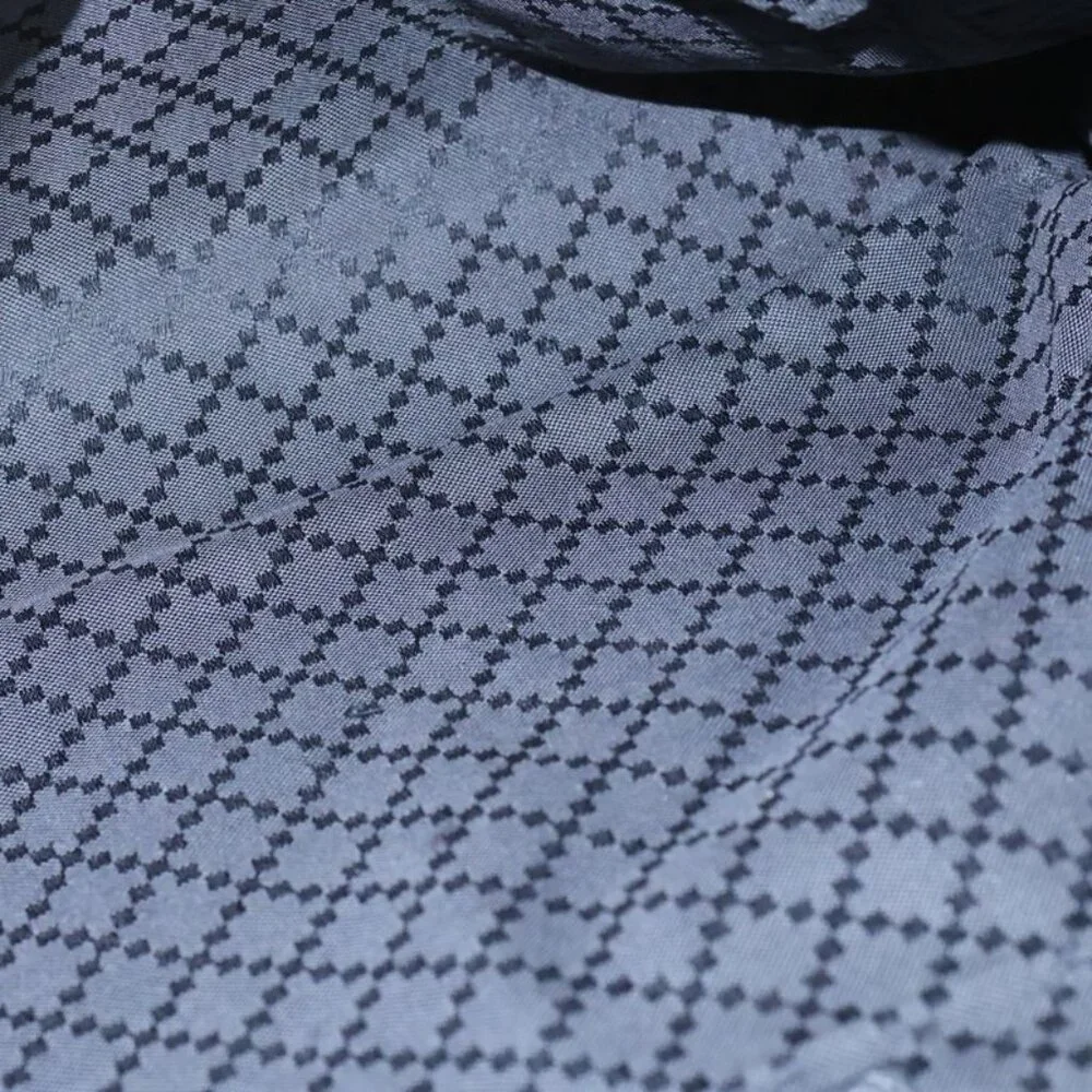 Gucci Leather Messenger Shoulder Bag Gunmetal Black - Picture 4 of 6